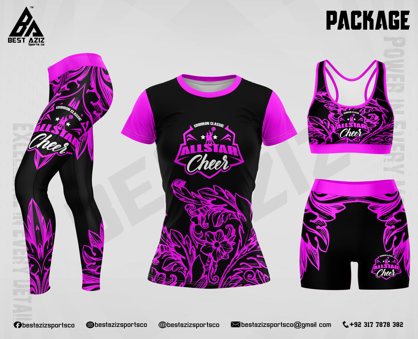 GIC Cheer 2-Piece Long Pant & T-Shirt Set