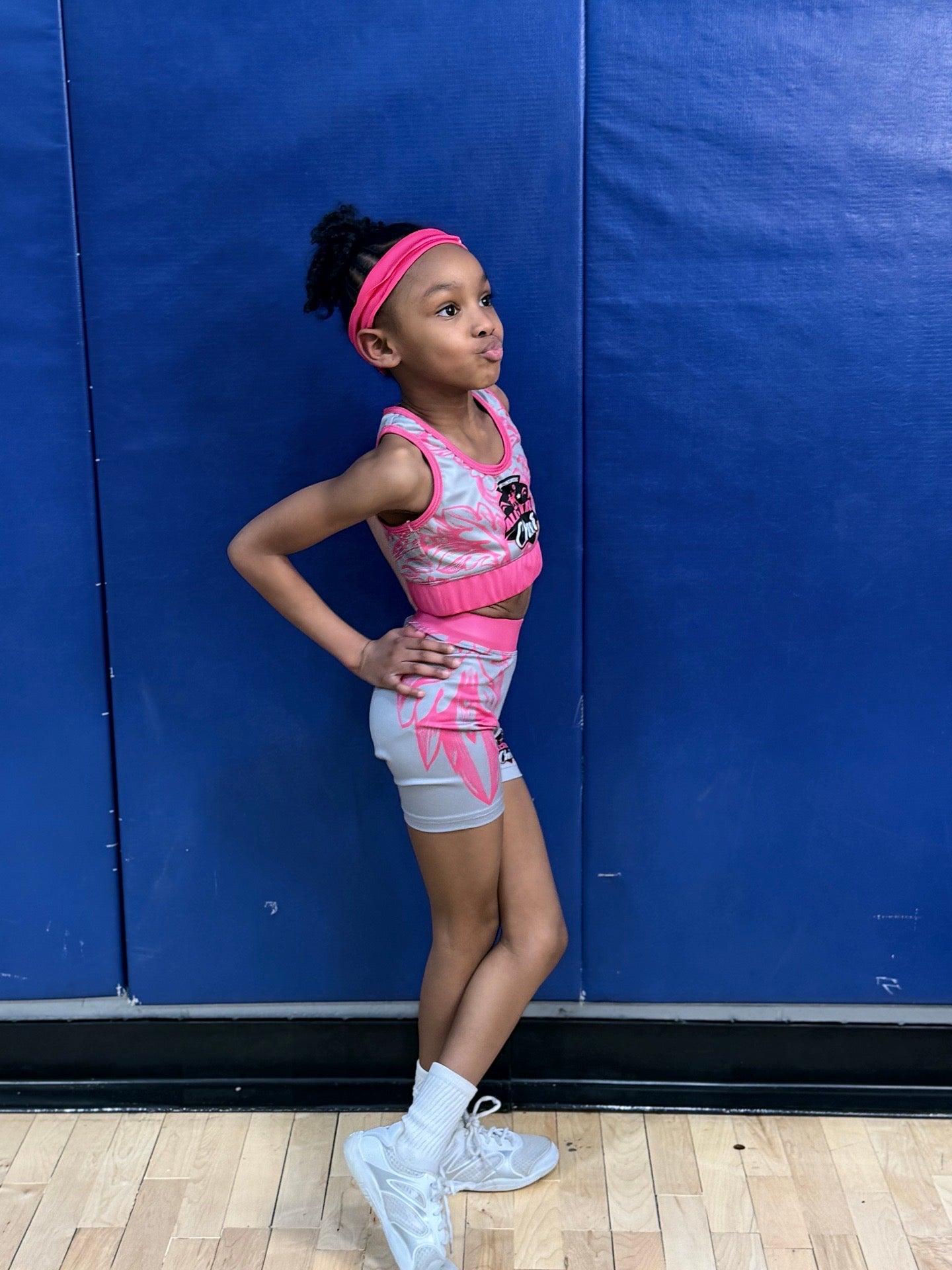 GIC Cheer 2-Piece Biker Short & Sports Bra Set