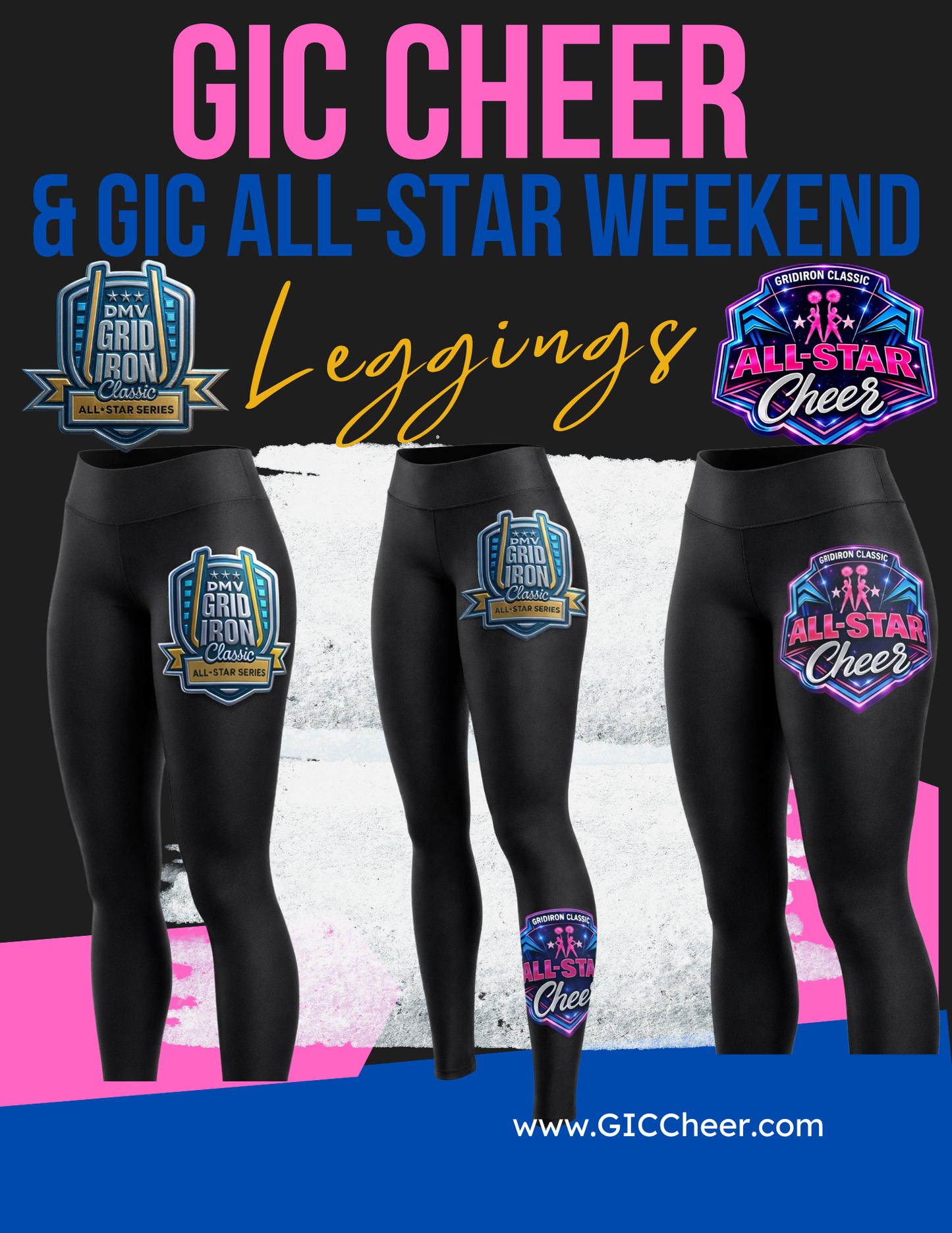 GIC Cheer and GIC All-Star Weekend Leggings