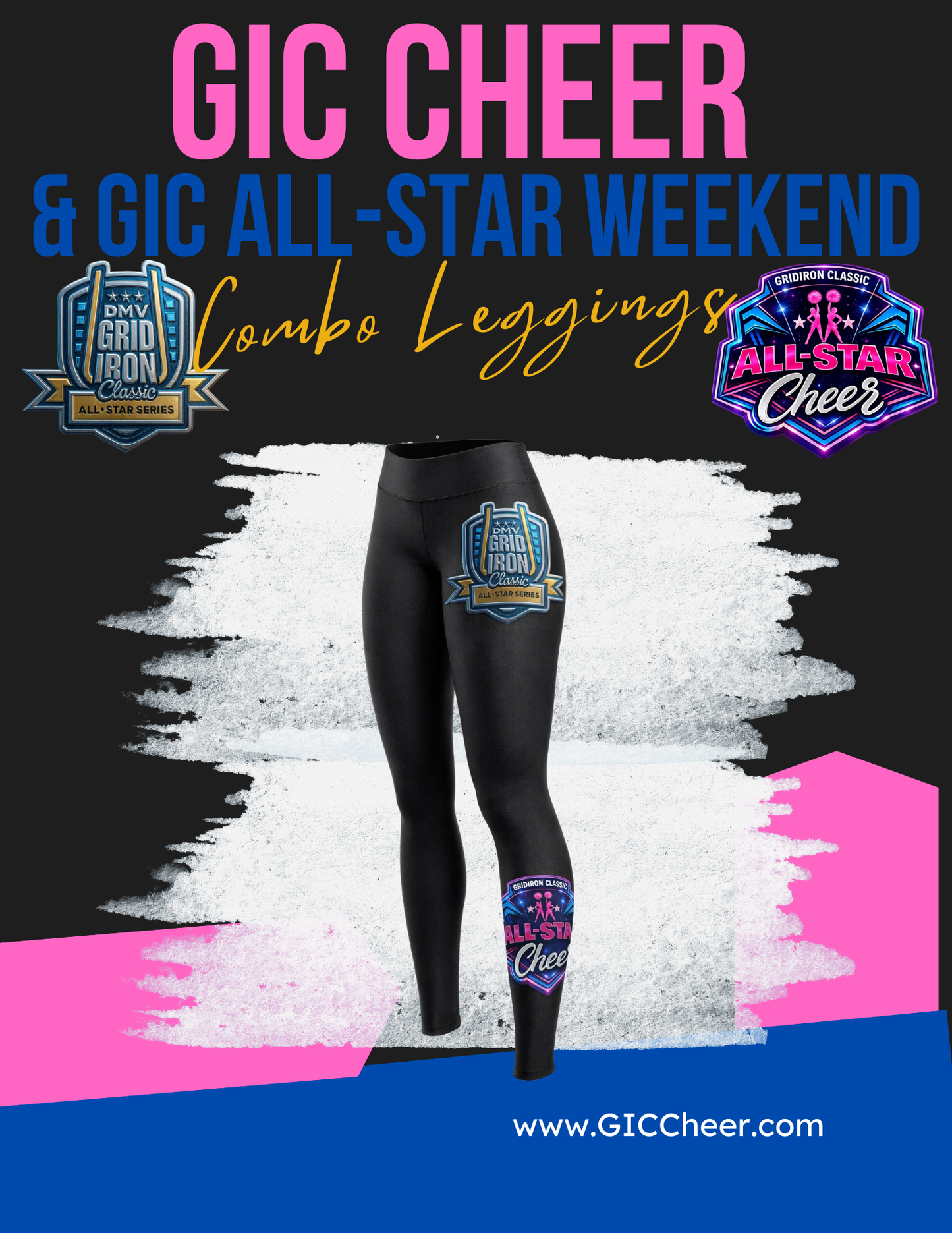 GIC Cheer and GIC All-Star Weekend Leggings