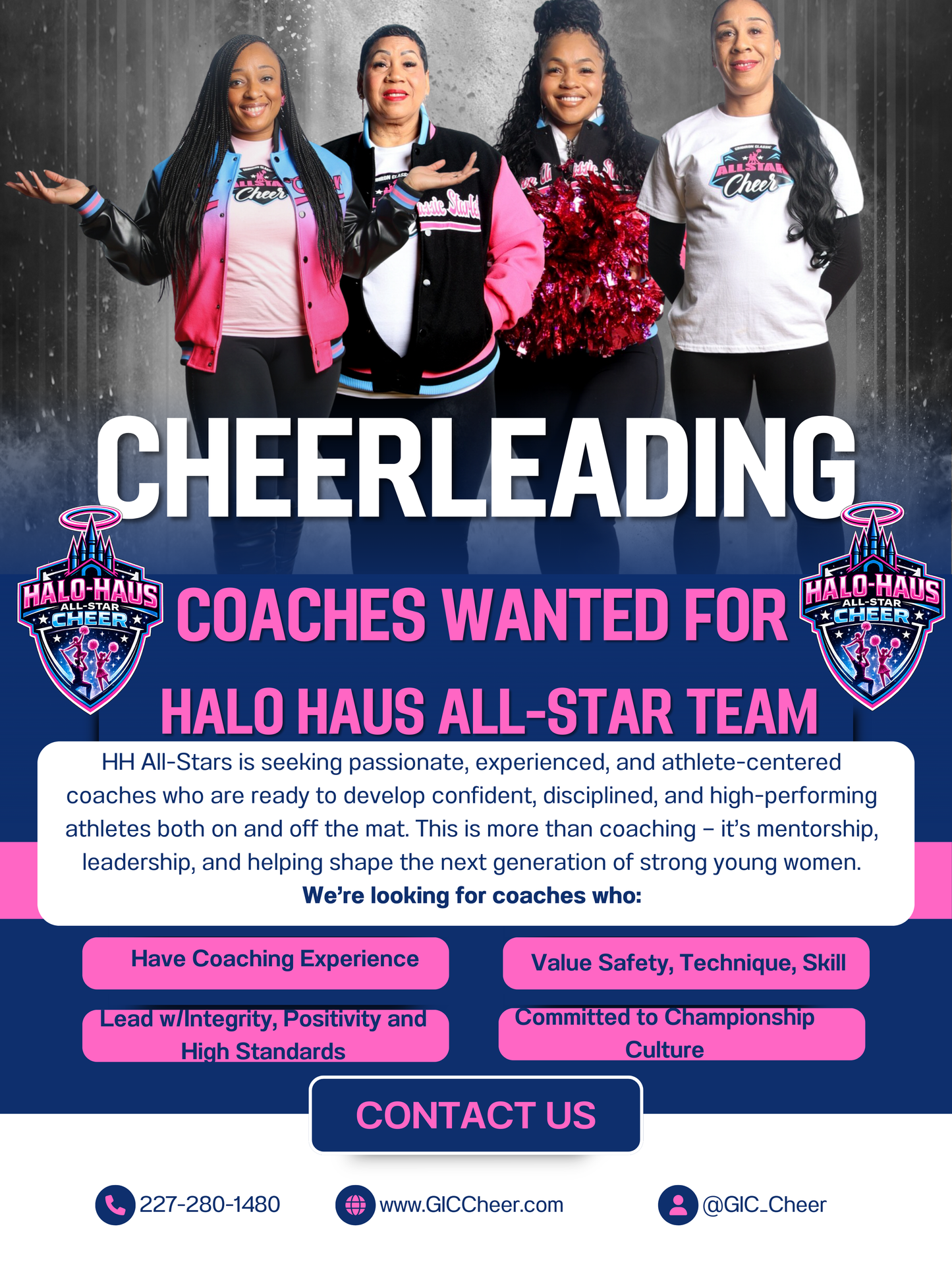 Halo Haus All-Star Cheer Coach Wanted