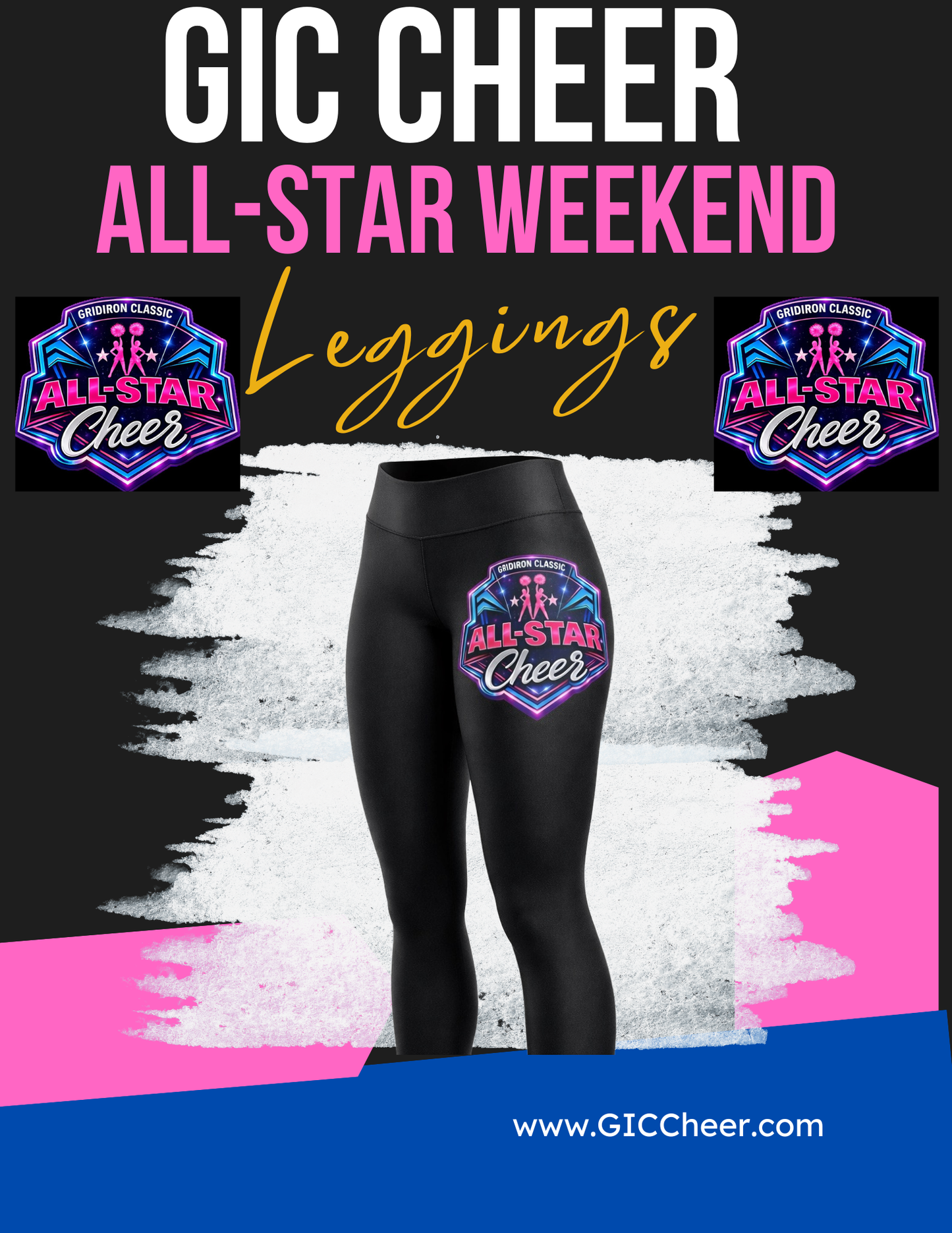 GIC Cheer and GIC All-Star Weekend Leggings
