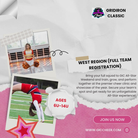 North GIC Cheer Clinic and Showcase (FULL TEAM) Registration